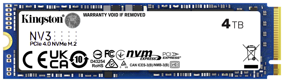Kingston Technology 4000G NV3 M.2 2280 NVMe SSD