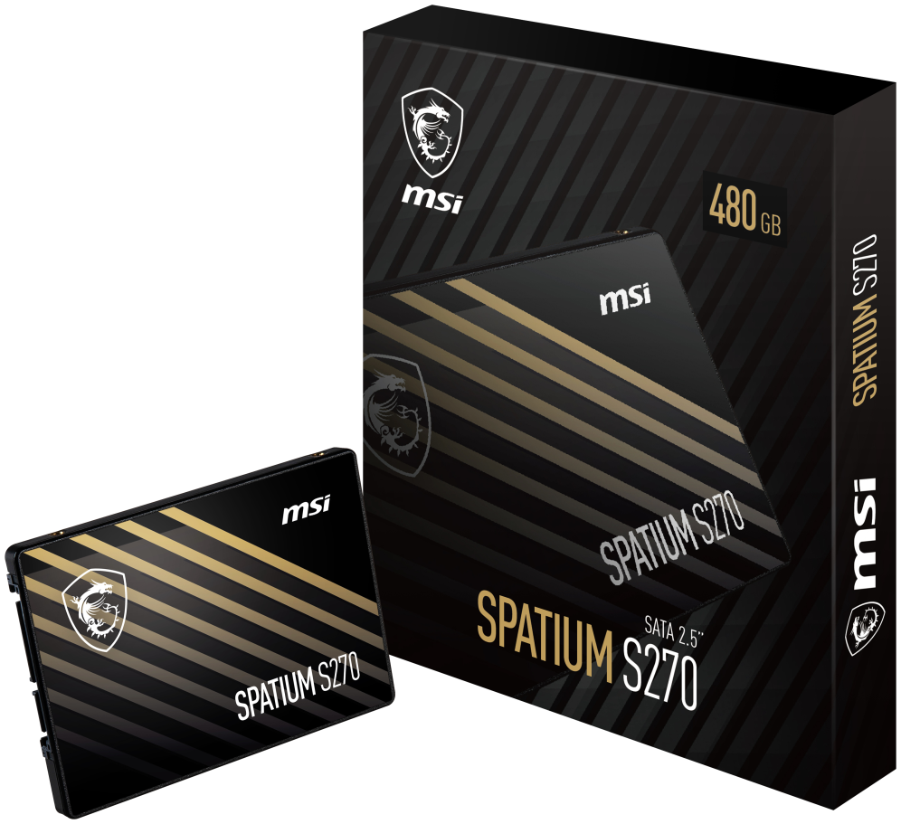 MSI Spatium S270 SATA 2.5 480GB 2.5" Serial ATA III 3D NAND