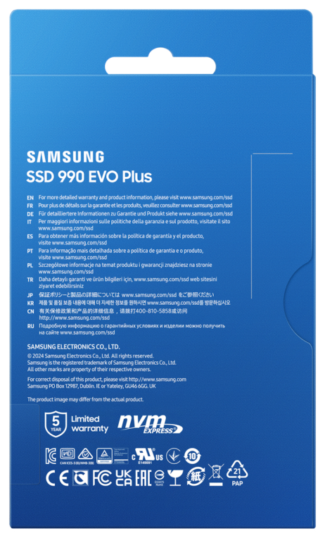 Samsung MZ-V9S1T0 1 TB M.2 PCI Express 4.0 NVMe V-NAND TLC