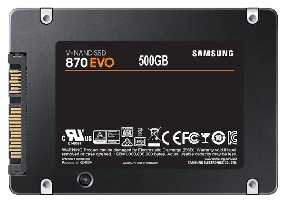 Samsung 870 EVO 500 GB 2.5" Serial ATA III V-NAND MLC