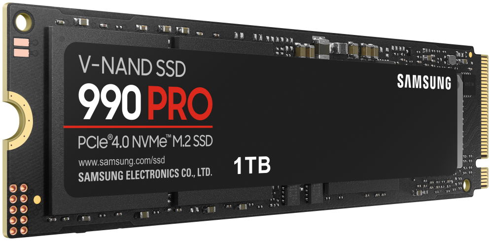 Samsung 990 PRO 1 TB M.2 PCI Express 4.0 NVMe V-NAND MLC