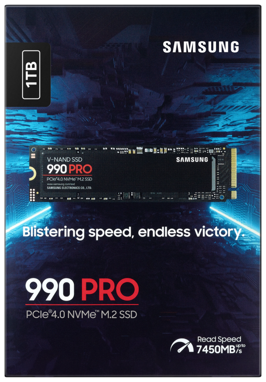 Samsung 990 PRO 1 TB M.2 PCI Express 4.0 NVMe V-NAND MLC