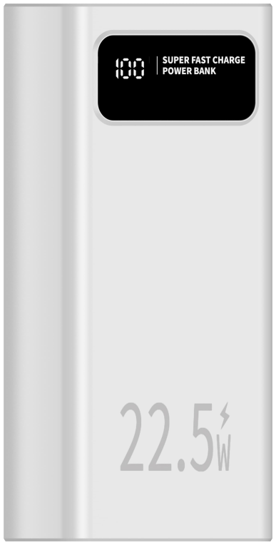 Leotec LEPOW30W22W batería externa Polímero de litio 30000 mAh Blanco