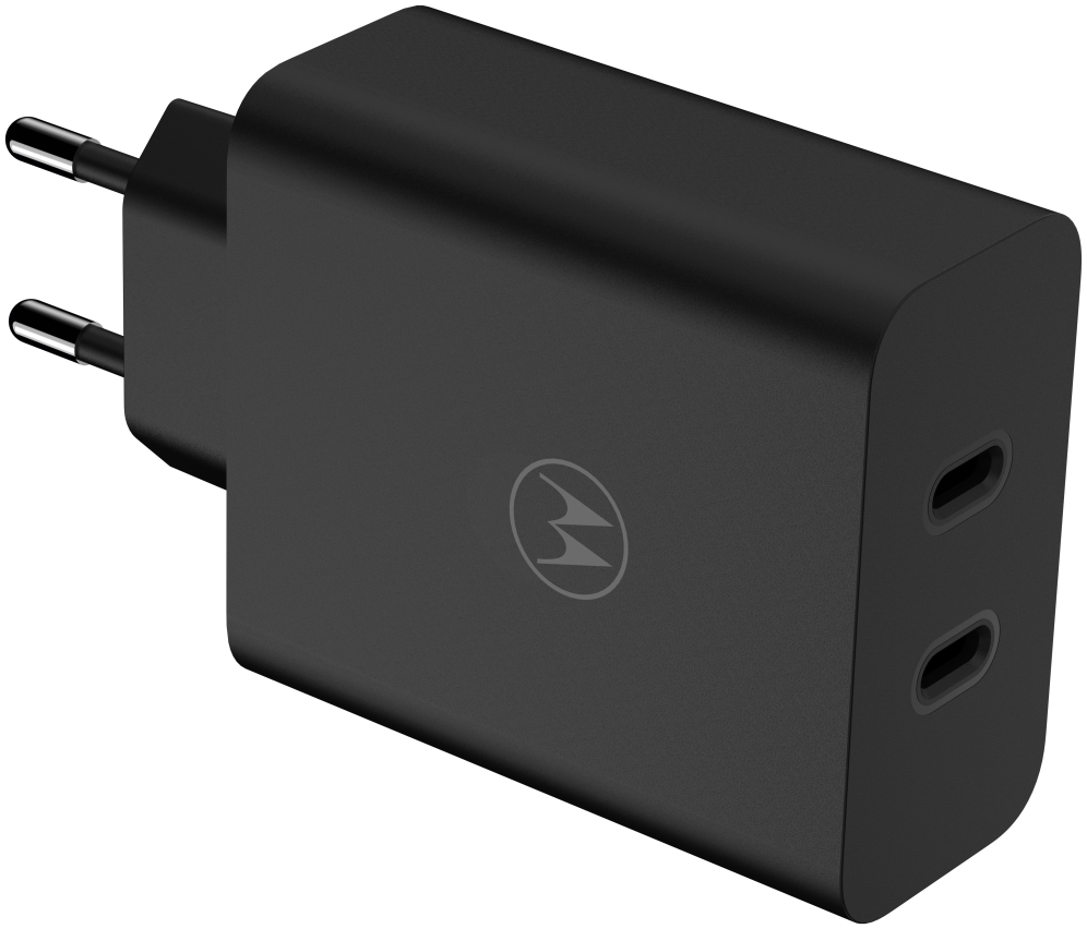 Motorola TurboPower 125W Duo Charger Universal Negro Corriente alterna Carga rápida Interior