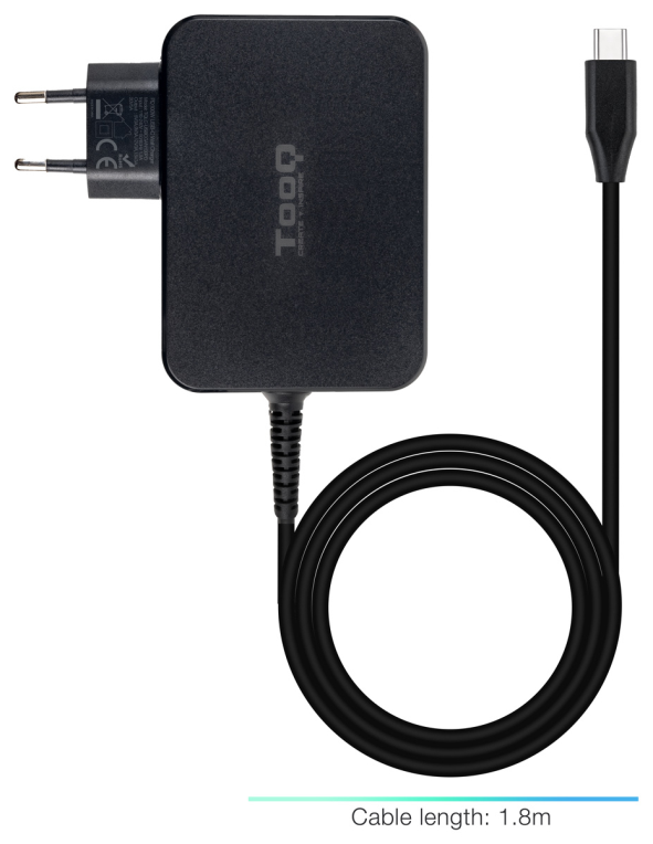 TooQ TQLC-USBCGAN100PD cargador de dispositivo móvil Portátil, Universal Corriente alterna Interior