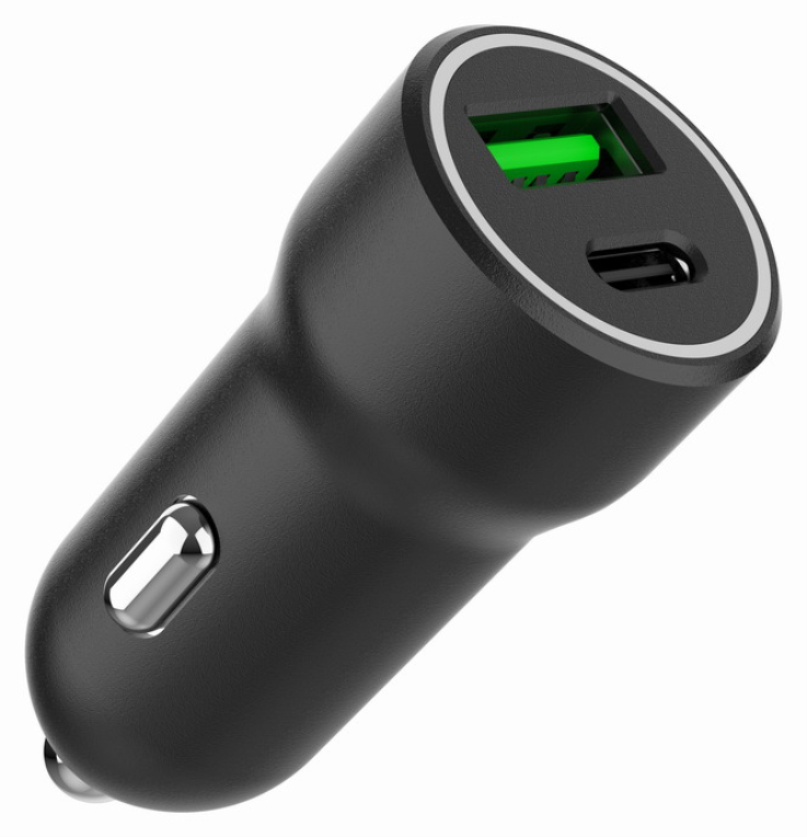 Gembird TA-UC-A2PDQC20-CAR-01 cargador de dispositivo móvil Universal Negro Encendedor de cigarrillos Carga rápida Auto