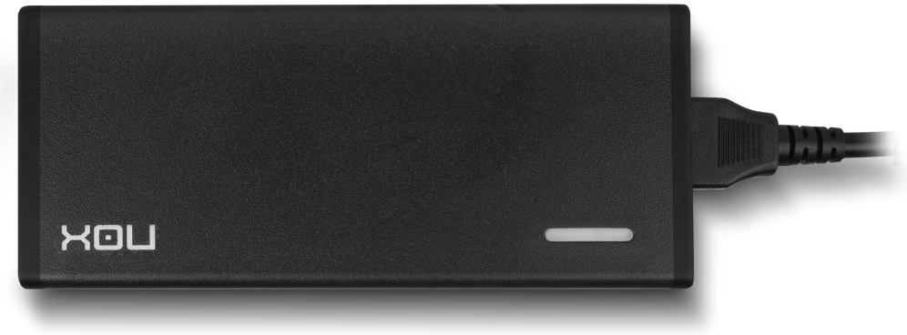 NOX NXPWR65NB adaptador e inversor de corriente Interior 65 W Negro