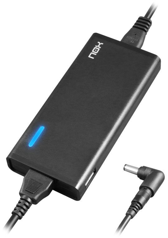 NOX NXPWR65NB adaptador e inversor de corriente Interior 65 W Negro