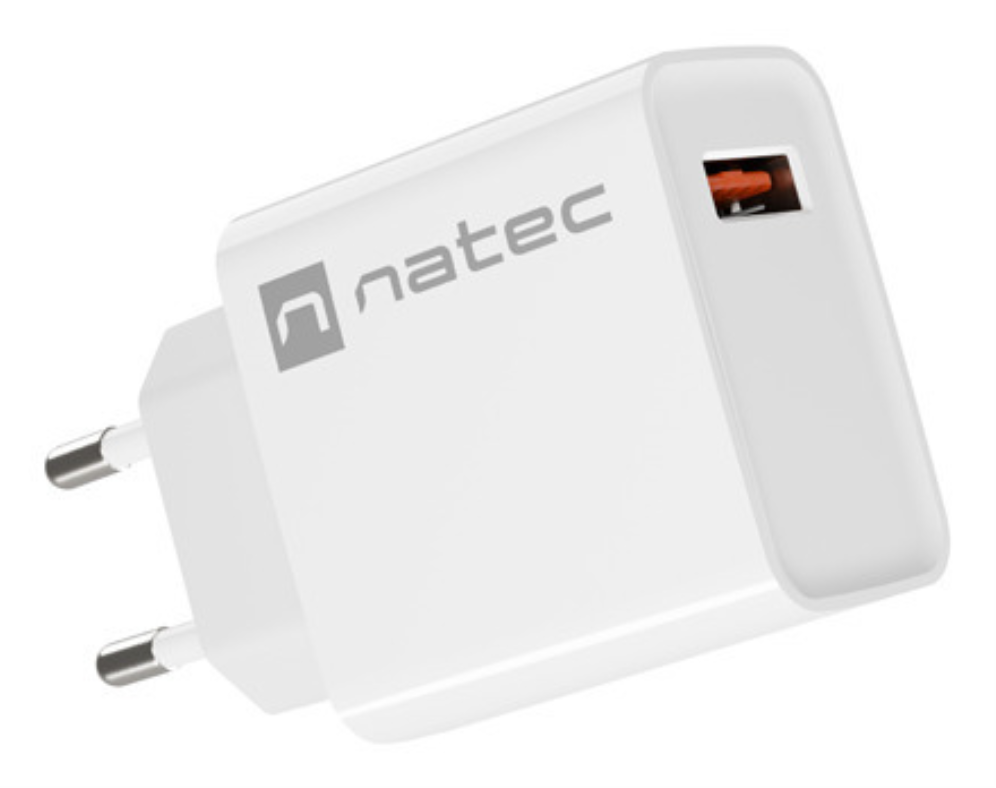 NATEC RIBERA Universal Blanco Corriente alterna Carga rápida Interior