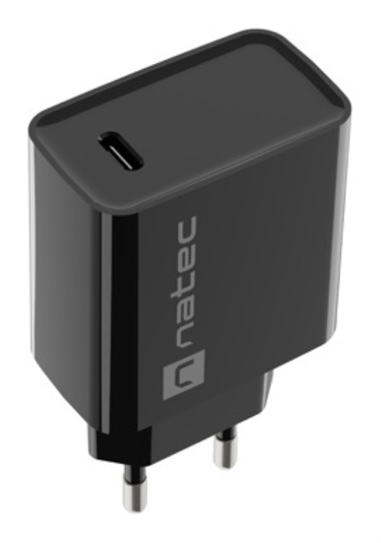 NATEC RIBERA Universal Negro Corriente alterna Carga rápida Interior