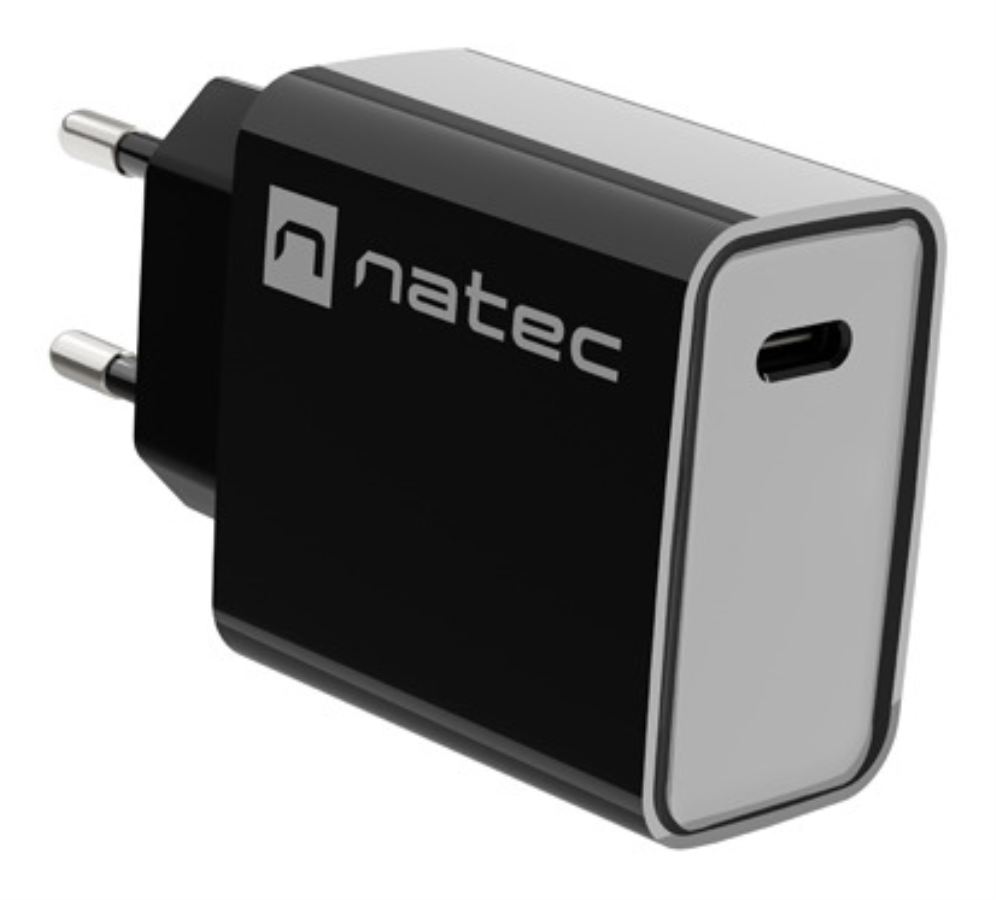 NATEC RIBERA Universal Negro Corriente alterna Carga rápida Interior