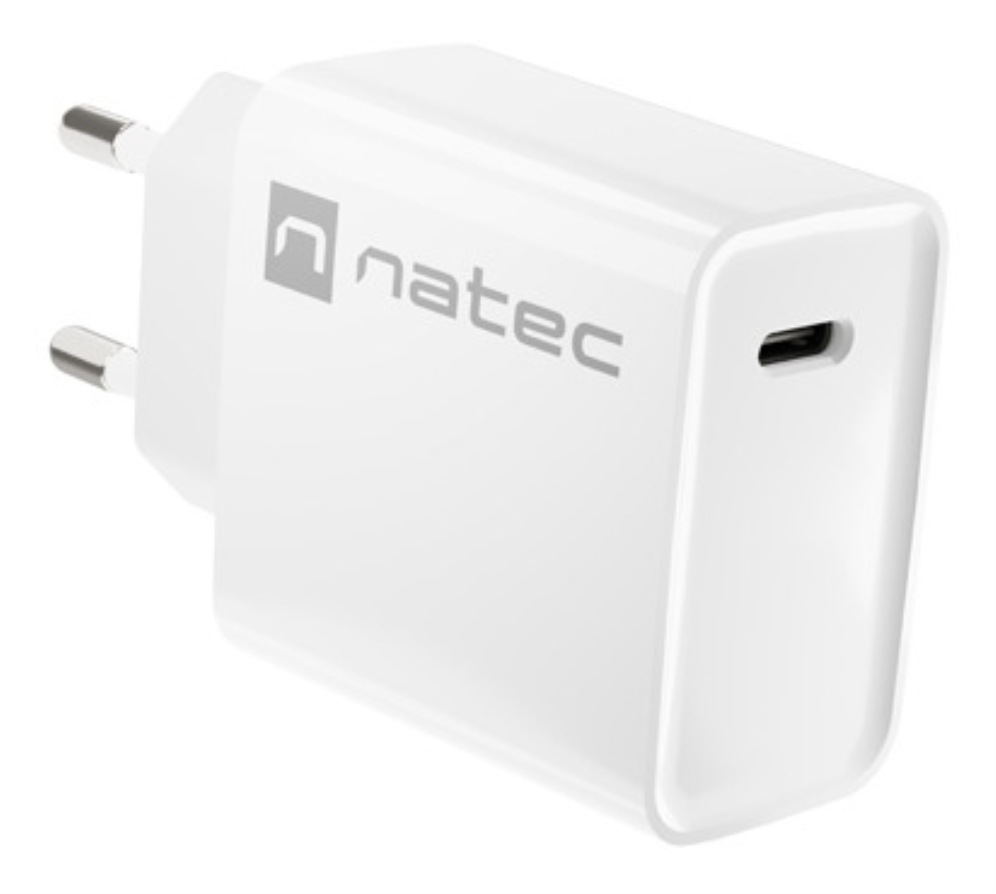 NATEC RIBERA Universal Blanco Corriente alterna Carga rápida Interior
