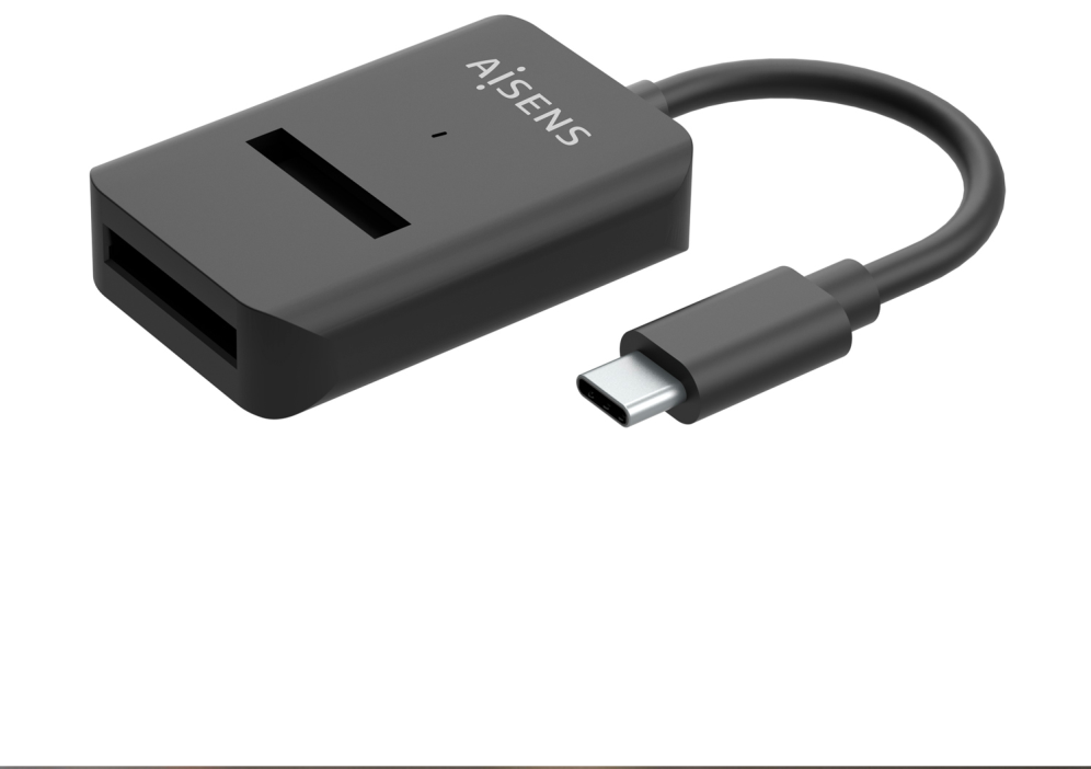 AISENS USB-C Dock M.2 (NGFF) ASUC-M2D011-BK SATA/NVMe A USB3.1 Gen2, Negra