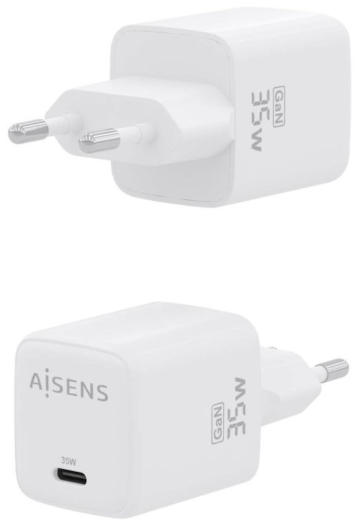AISENS ASCH-35W1P016-W cargador de dispositivo móvil Universal Corriente alterna Carga rápida Interior