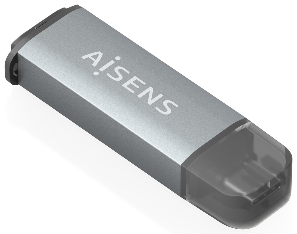 AISENS ASCR-2C10-GR lector de tarjeta USB 3.2 Gen 1 (3.1 Gen 1) Type-C