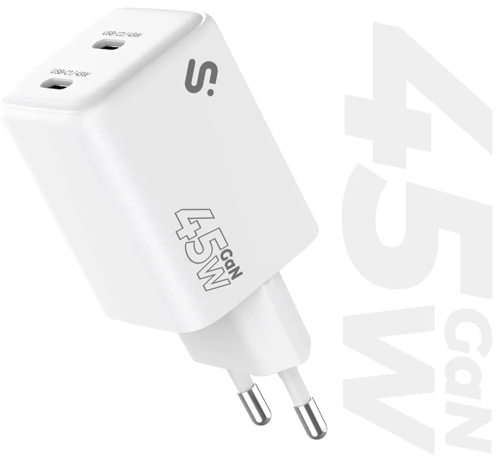 SUBBLIM Cargador GaN 45W Doble USB-C