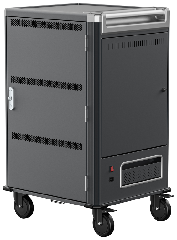 Ewent EW1701 carrito y armario de dispositivo portátil Armario de gestión y carga para dispositivos portátiles Negro, Gris