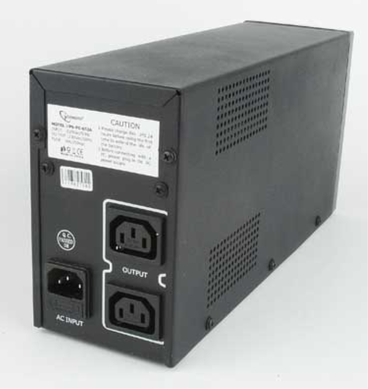 Gembird UPS-PC-652A sistema de alimentación ininterrumpida (UPS) Línea interactiva 0,65 kVA 390 W 3 salidas AC