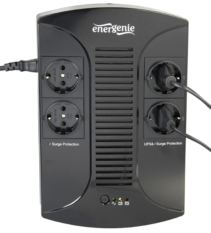 Gembird EG-UPS-002 sistema de alimentación ininterrumpida (UPS) 0,85 kVA 510 W 4 salidas AC
