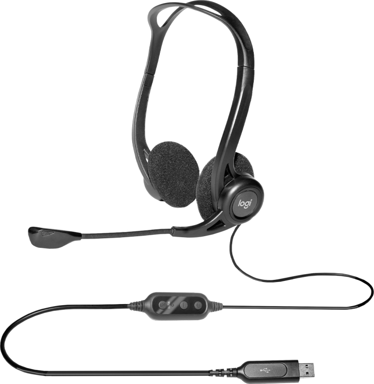 Logitech 960 USB Auriculares Alámbrico Diadema Llamadas/Música USB tipo A Negro