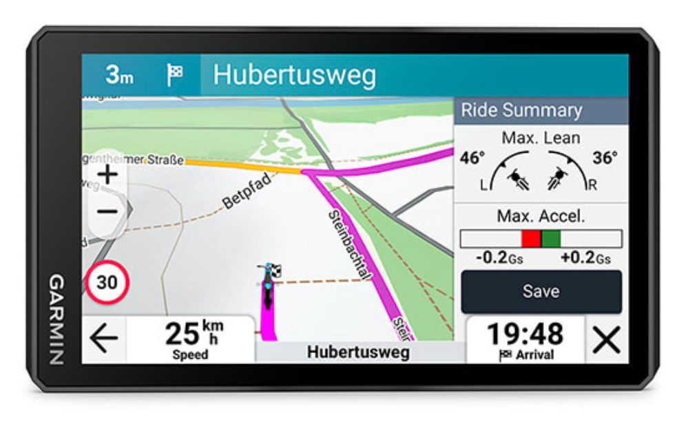 Garmin zumo XT3 navegador Fijo 11,9 cm (4.7") TFT Pantalla táctil 190 g Negro