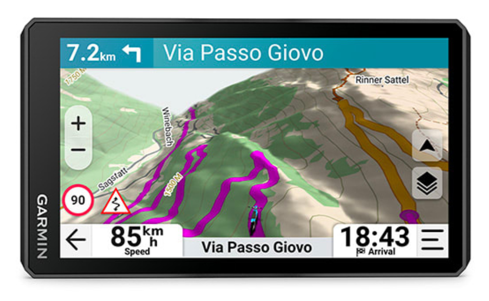Garmin zumo XT3 navegador Fijo 11,9 cm (4.7") TFT Pantalla táctil 190 g Negro