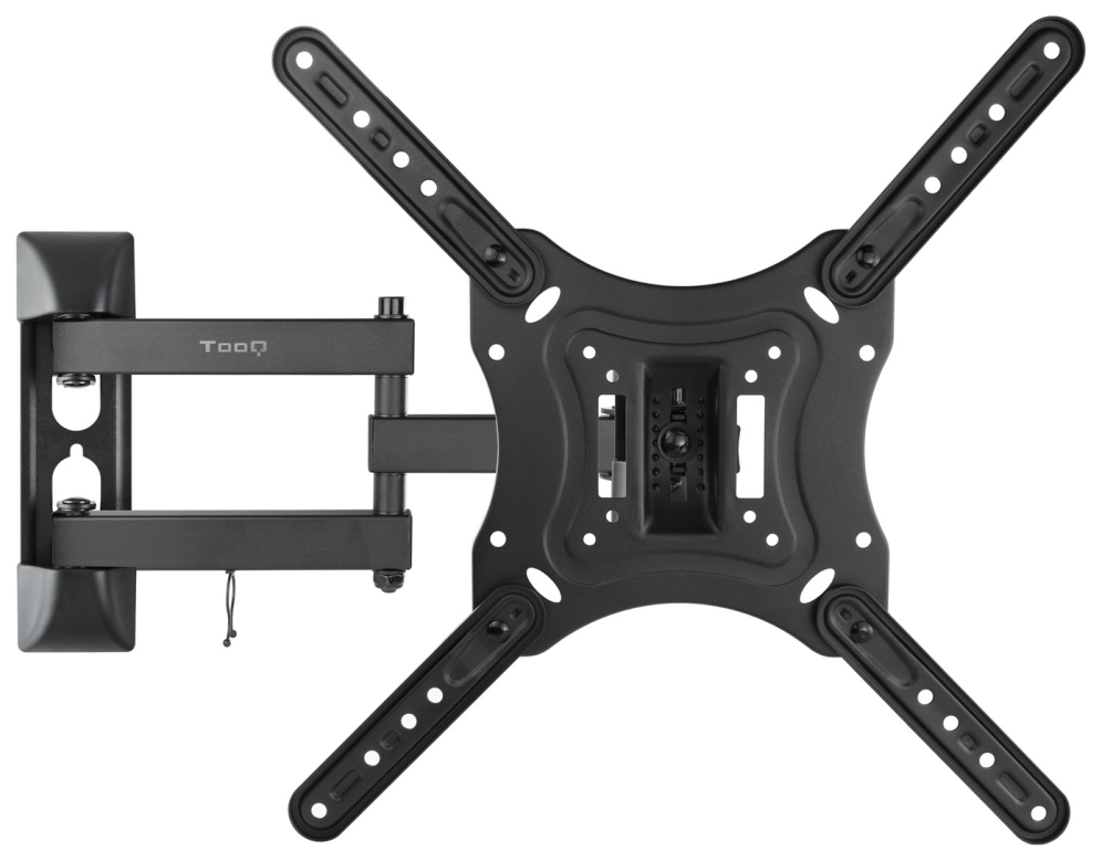 TooQ Soporte Giratorio e Inclinable para Monitor / TV LCD, Plasma de 23”- 55”, con Tres Pivotes, Negro
