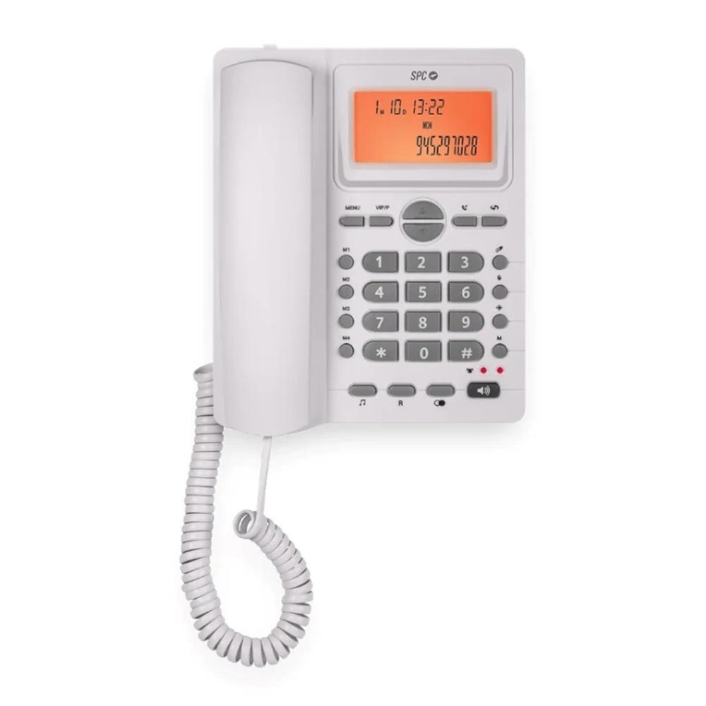 TELEFONO FIJO SPC OFFICE ID 2 BLANCO MUTE / 24 MELODIAS / TECLA R / 4 MEMORIAS DIRECTAS