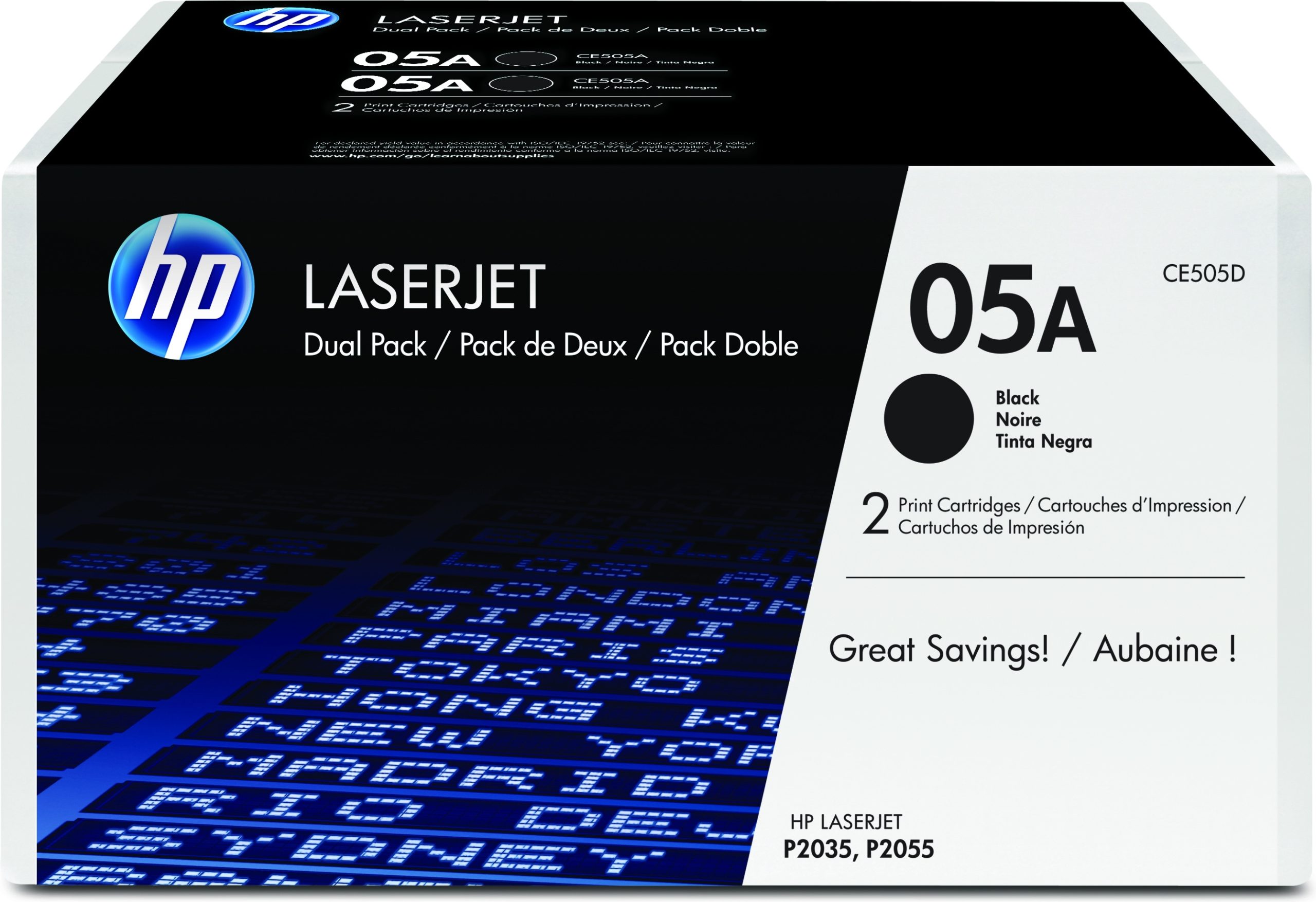 PACK TONER HP Laserjet P2035/2055D/2055DN Toner Negro (Pack 2)