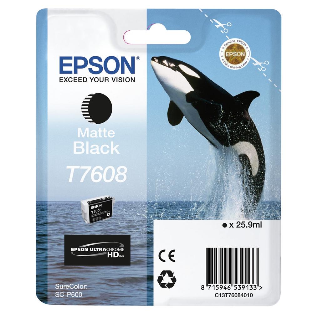 CARTUCHO TINTA EPSON SURECOLOR SC-P600 NEGRO MATE