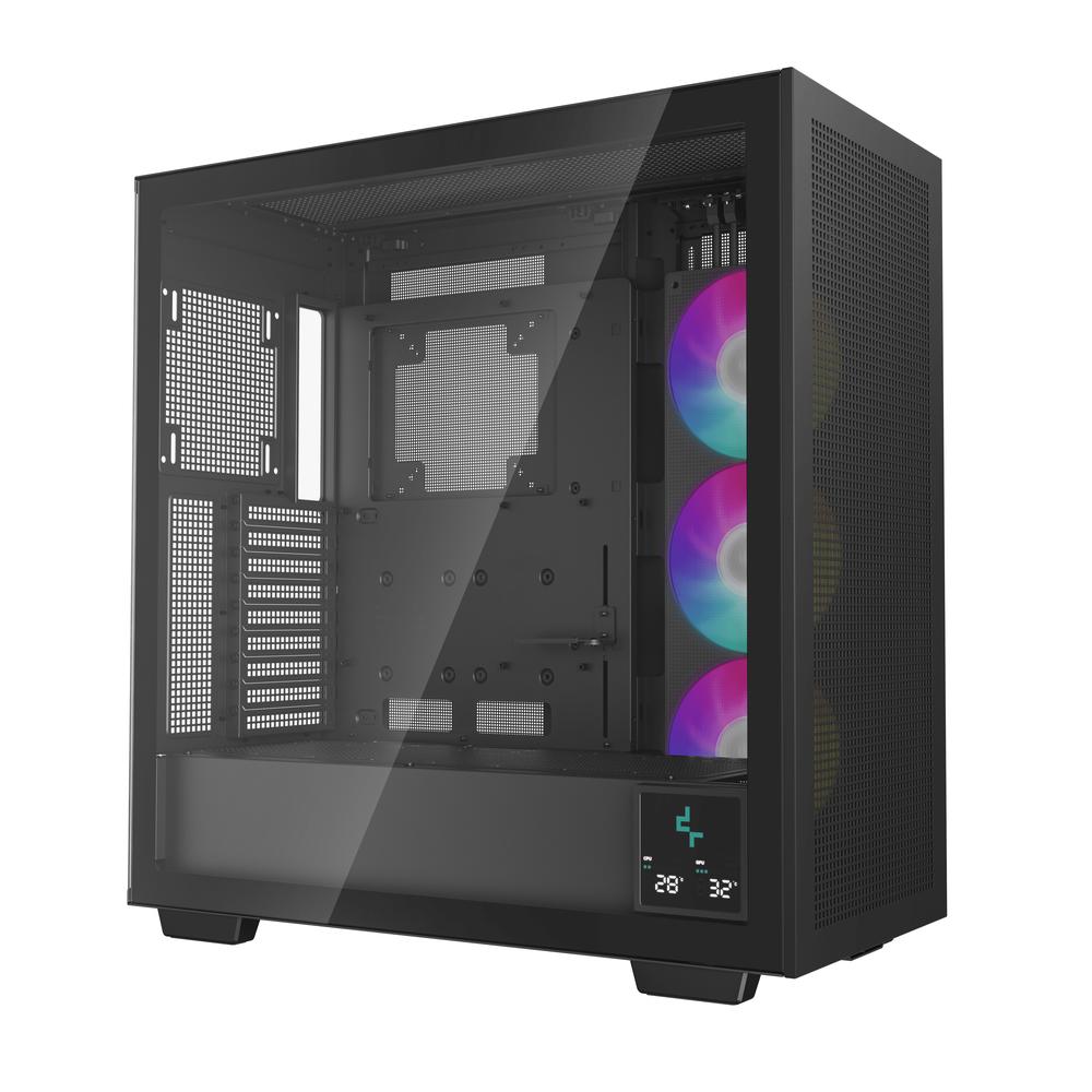 CAJA ORDENADOR GAMING DEEPCOOL E-ATX MORPHEUS ARGB CRISTAL TEMPLADO NEGRO