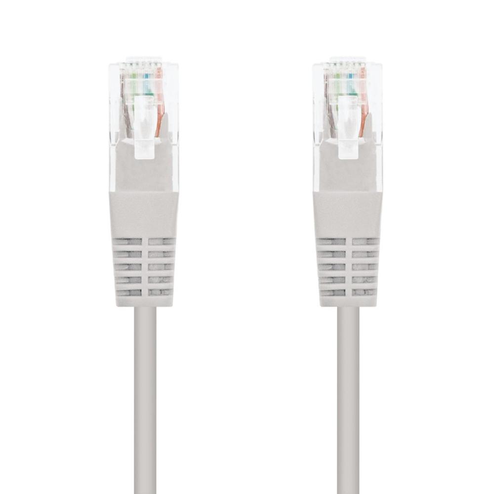 CABLE RED NANOCABLE LATIGUILLO RJ45 UTP CAT5 0.5M GRIS
