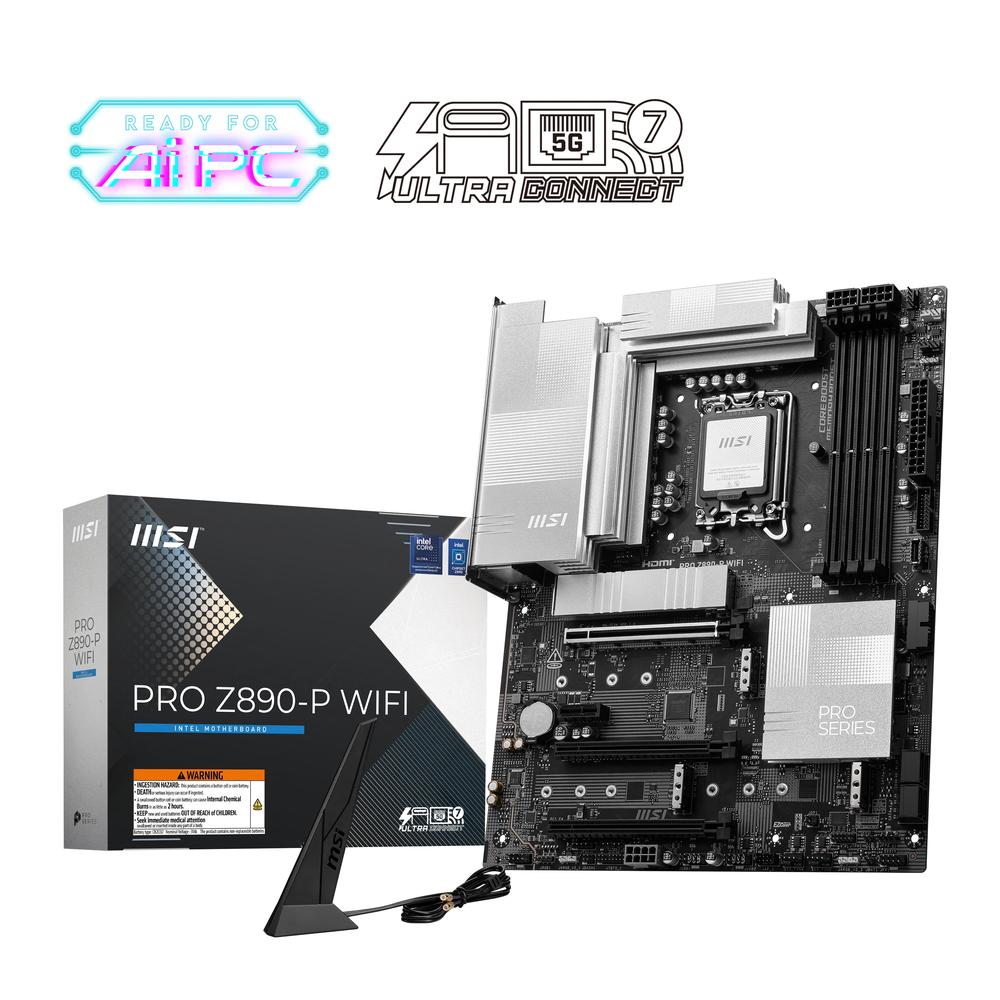 PLACA BASE MSI PRO Z890-P LGA 1851 WIFI ATX 4XDDR5