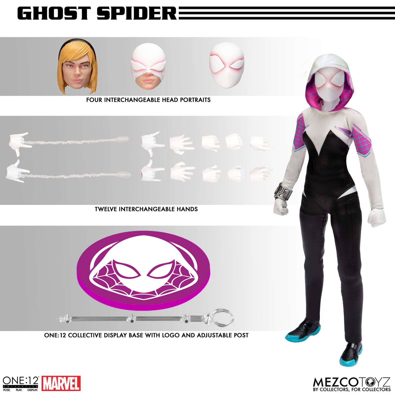 GHOST-SPIDER FIG 16 CM MARVEL ONE:12 COLLECTIVE