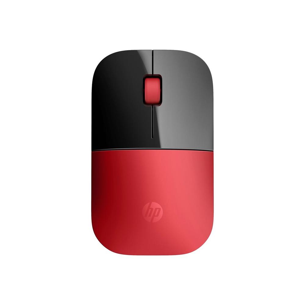 Raton INALAMBRICO HP Z3700 Ambidiestro RF optico Rojo y Negro