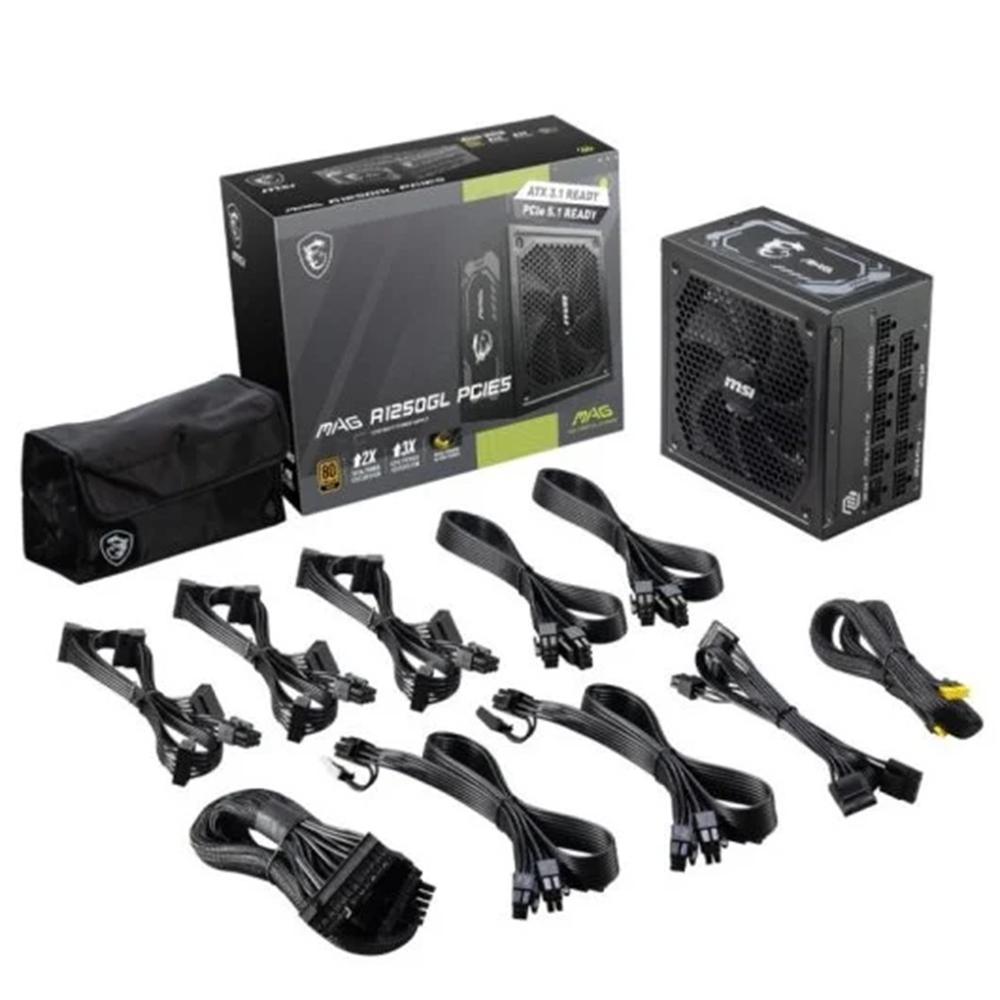 FUENTE ALIMENTACION MSI MAG A1250GL GAMING ATX 1250W