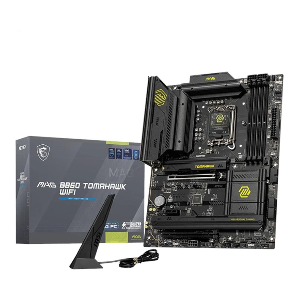PLACA BASE MSI MAG B860 TOMAHAWK WIFI ATX/ 4X DDR5/ LGA 1851