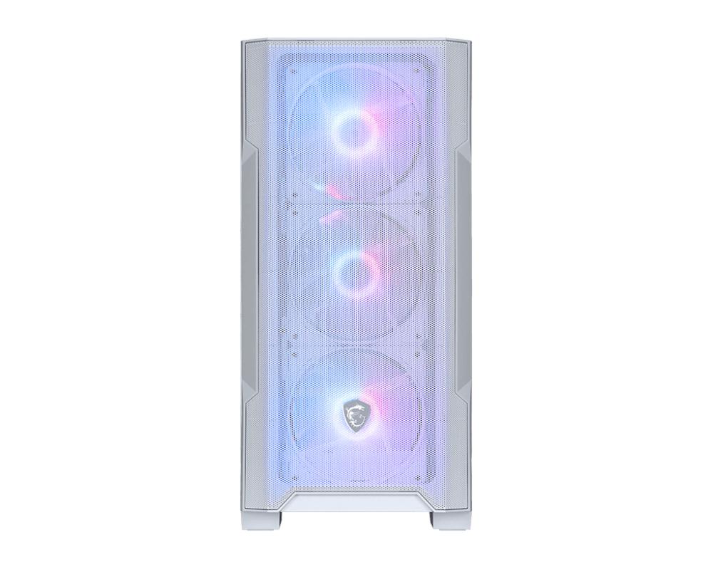 CAJA ORDENADOR GAMING MSI MAG FORGE M100R M-ATX ARGB CRISTAL TEMPLADO BLANCO