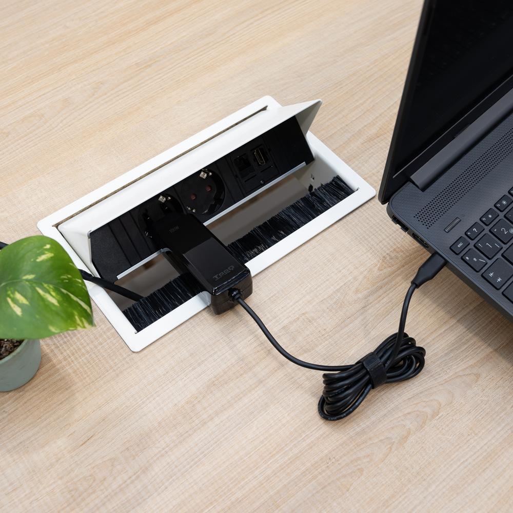CARGADOR DE PORTATIL TOOQ TQLC-USBCGAN100PD-C 100W USB-C NEGRO