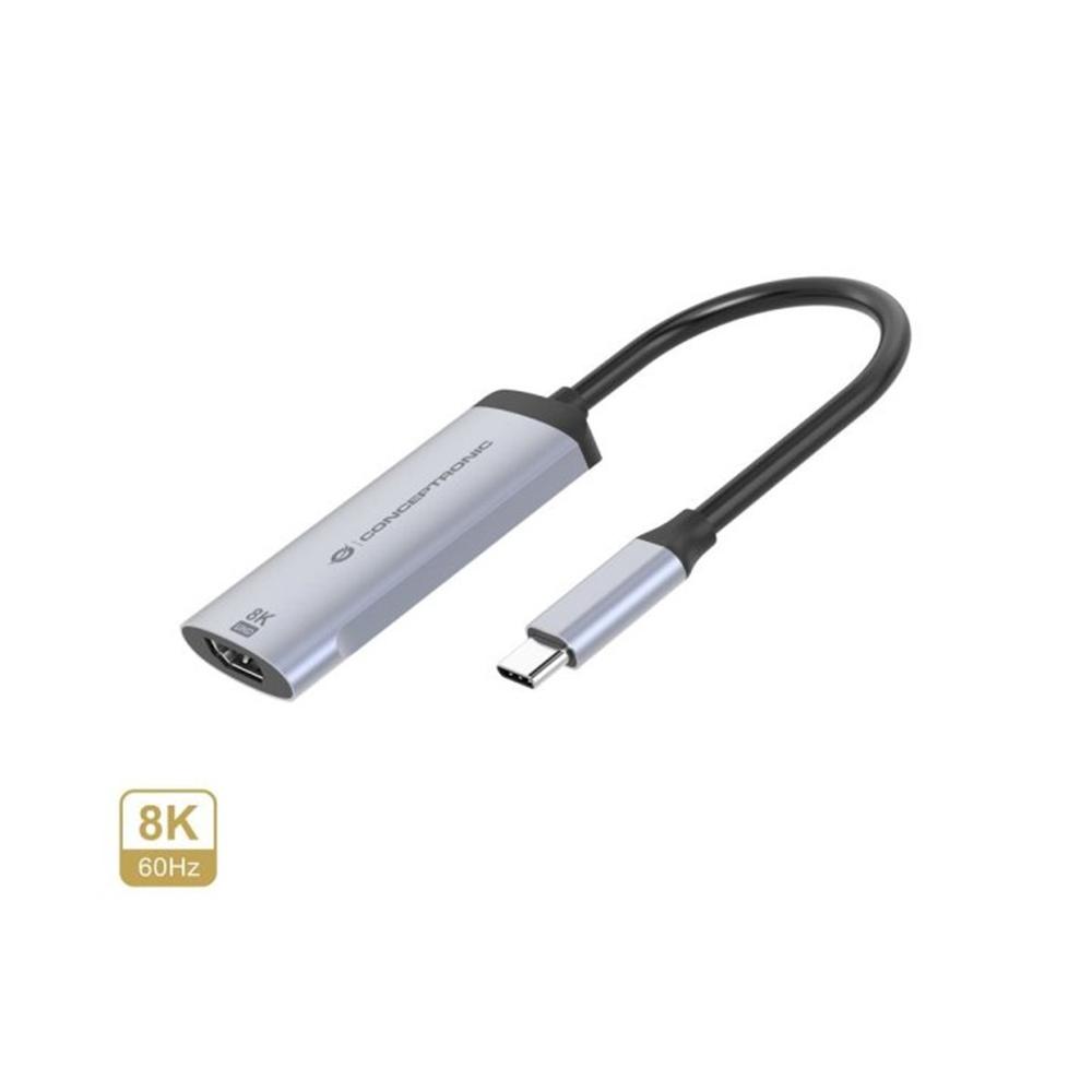 ADAPTADOR USB TIPO C A HDMI 8K CONCEPTRONIC 8K 15CM/ MACHO-HEMBRA