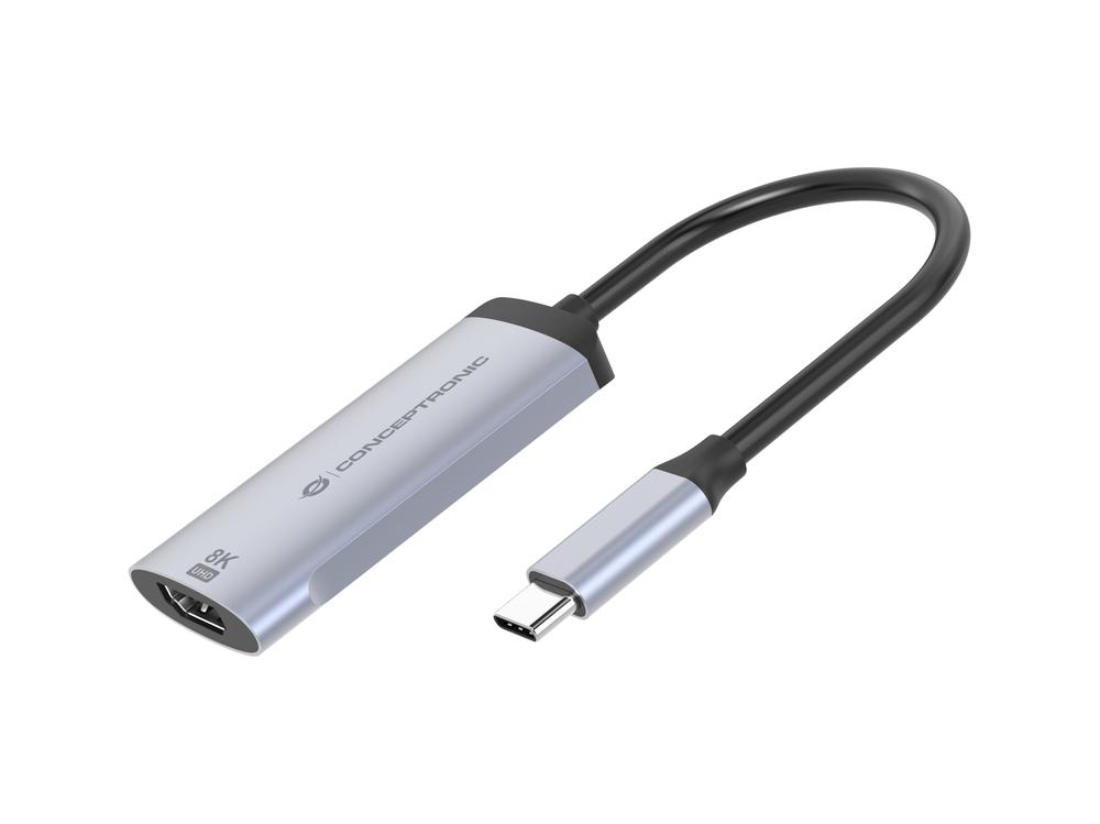 ADAPTADOR USB TIPO C A HDMI 8K CONCEPTRONIC 8K 15CM/ MACHO-HEMBRA