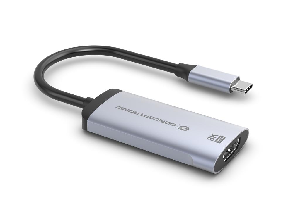 ADAPTADOR USB TIPO C A HDMI 8K CONCEPTRONIC 8K 15CM/ MACHO-HEMBRA
