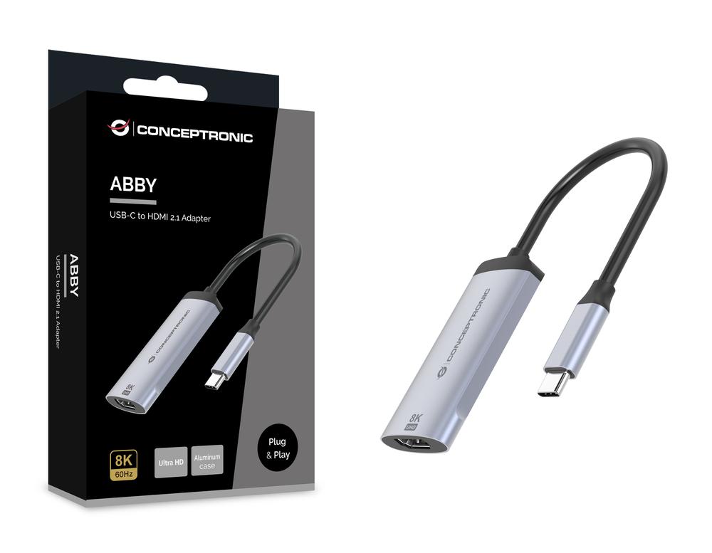 ADAPTADOR USB TIPO C A HDMI 8K CONCEPTRONIC 8K 15CM/ MACHO-HEMBRA
