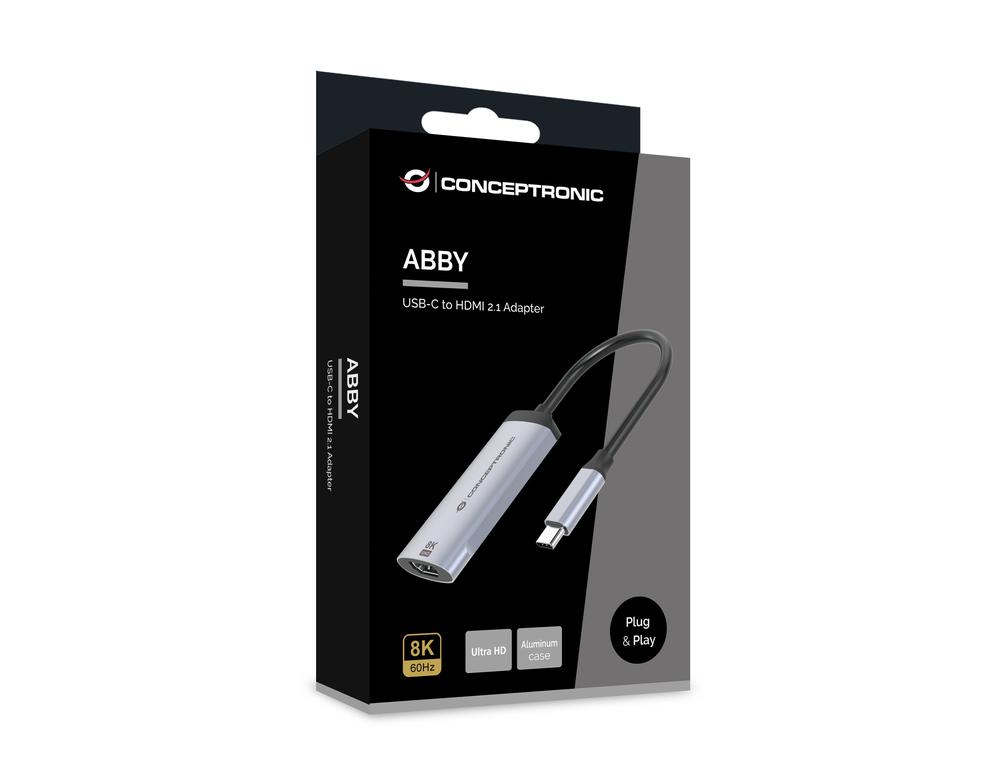 ADAPTADOR USB TIPO C A HDMI 8K CONCEPTRONIC 8K 15CM/ MACHO-HEMBRA