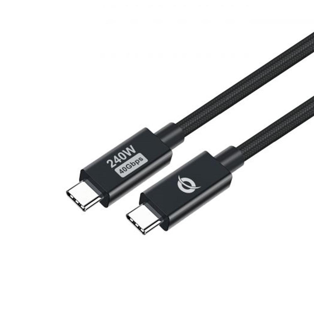 CABLE USB-C CONCEPTRONIC MACHO - MACHO 2M USB 4.0 GEN 3 240W 48V 5A 40GBPS E-MARK