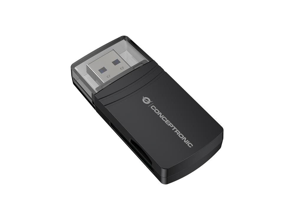 LECTOR DE TARJETAS USB 3.0 CONCEPTRONIC BIAN06B SD/ SDHC/ SDXC/ MICROSD/ TFLASH