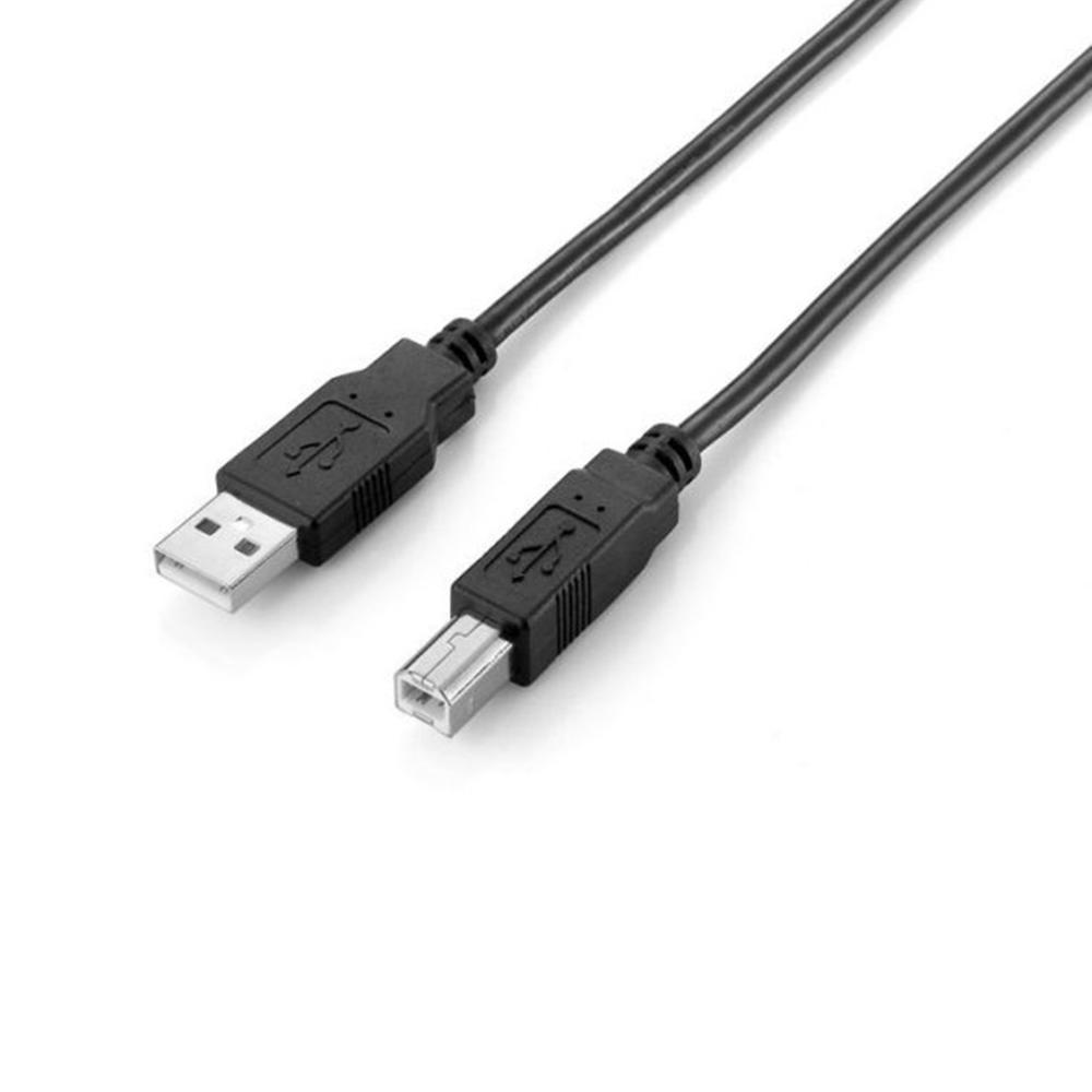 CABLE USB 2.0 A USB TIPO B EQUIP 2M/ MACHO-MACHO/ NEGRO