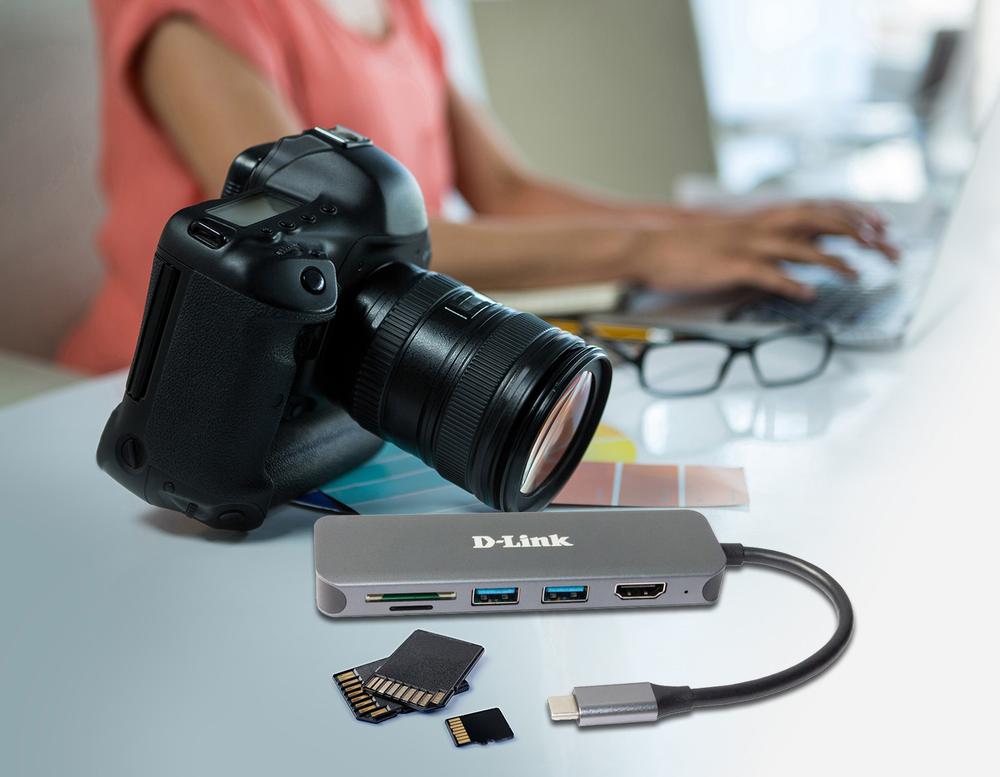 DOCKING D-LINK USB TIPO C 6 EN 1