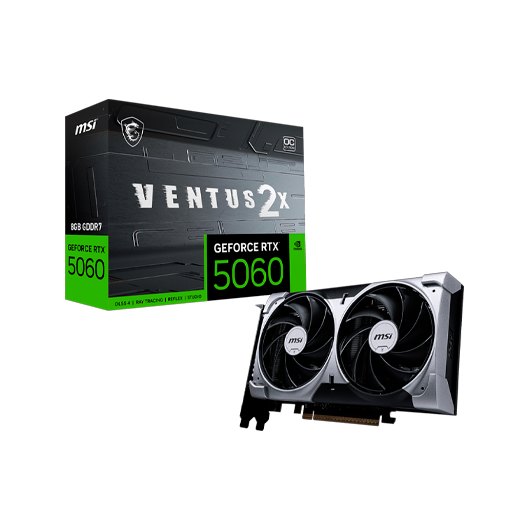 TARJETA GRAFICA MSI RTX 5060 8GB VENTUS 2X OC GDDR7