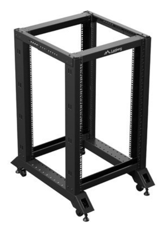 ARMARIO LANBERG ABIERTO RACK 19" 18U/ 600X800 NEGRO